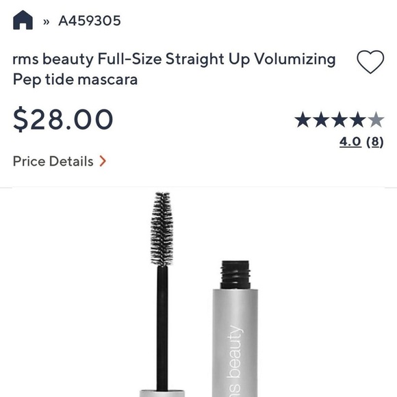 rms beauty Full-Size Straight Up Volumizing
Pep tide mascara // unopened - Picture 3 of 6